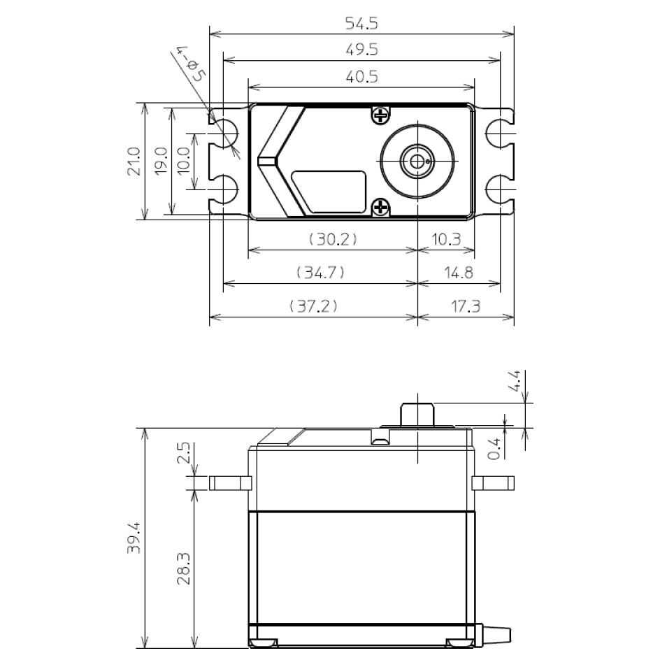 Futaba 107374-3 HPS-AA702 Aerospace HPS Servo Series - BanzaiHobby