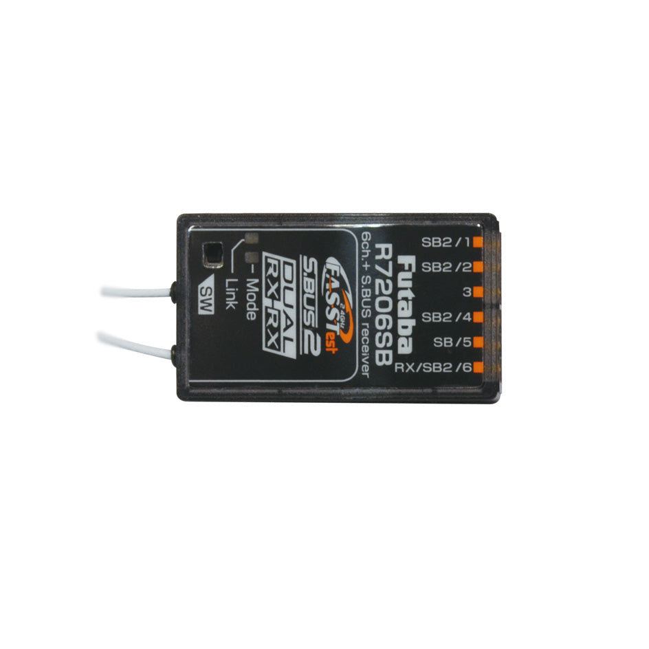 Futaba 107401-3 R7206SB 2.4GHz DUAL RX System Receiver - BanzaiHobby