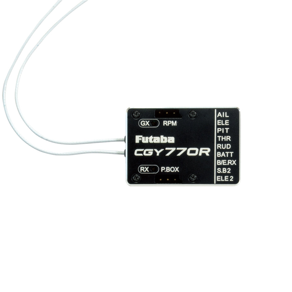 Futaba 00107410-3 CGY770R Heli 3-Axis Gyro (Built in Governor & Receiver) 2024-039362 - BanzaiHobby
