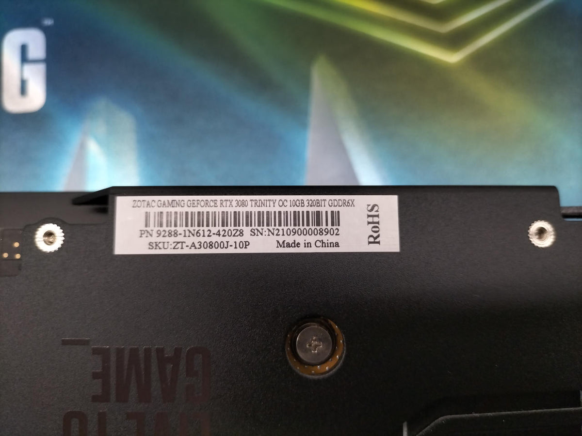 ZOTAC GAMING Graphics Board: ZT-3080-10G-OC