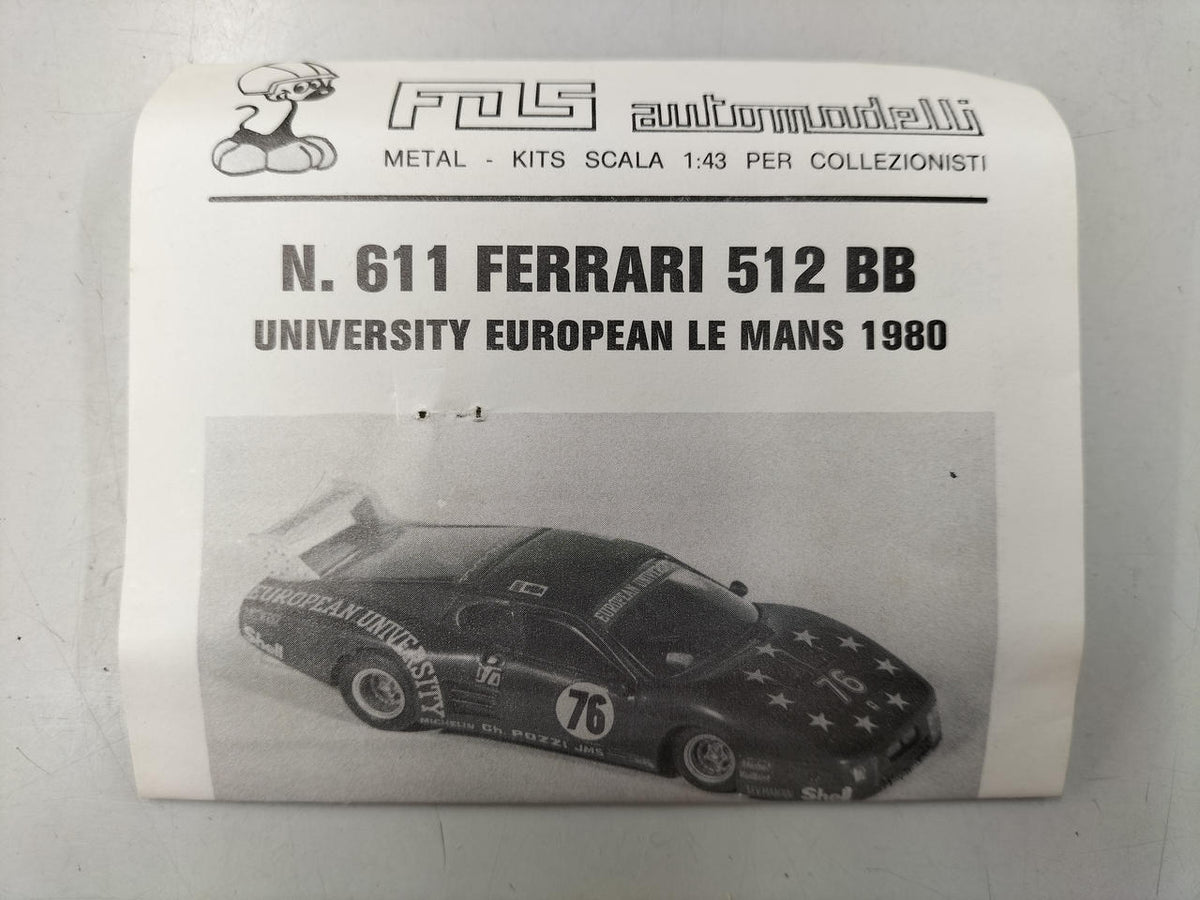 FDS Garage Kit (Resin) FERRARI 512BB LE MANS 1980 - Banzai Thrifting | BanzaiHobby
