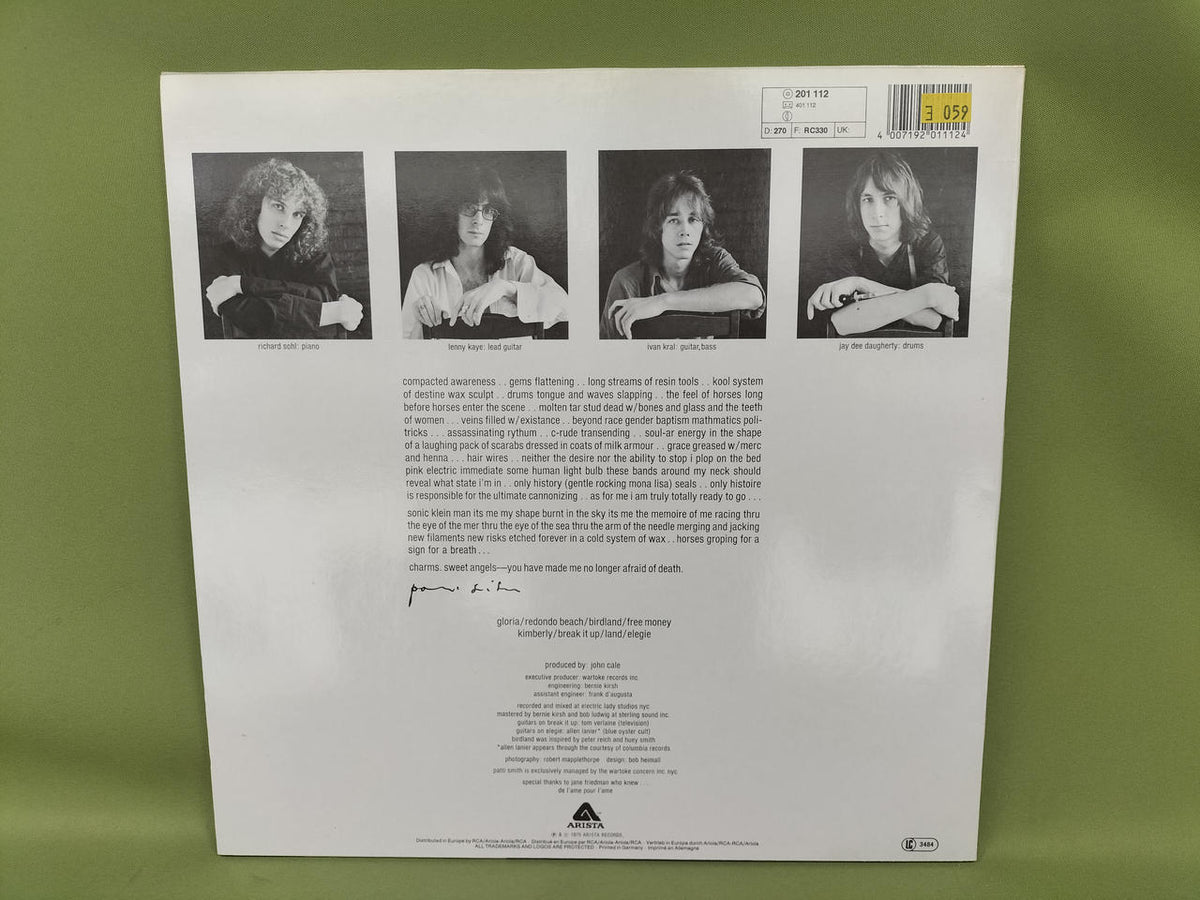 ARISTA Record PATTI SMITH/HORSES