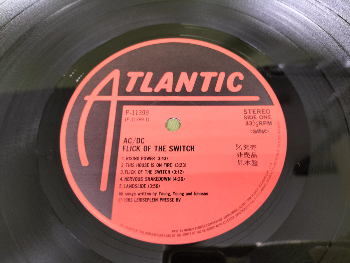 ATLANTIC Record AC/DC / FLICK OF THE SWITCH