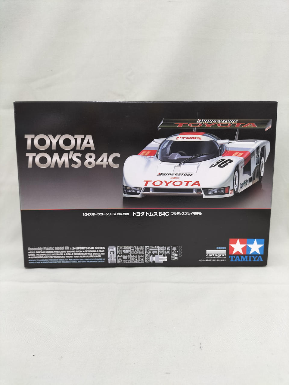 TAMIYA Toyota TOM'S 84C Full Display Model Sports Car Series No.289 - Banzai Thrifting | BanzaiHobby