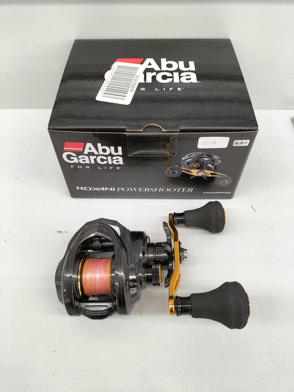 Abu Garcia ROXANI POWERSHOOTER ベイトリール 中古品 スポーツ