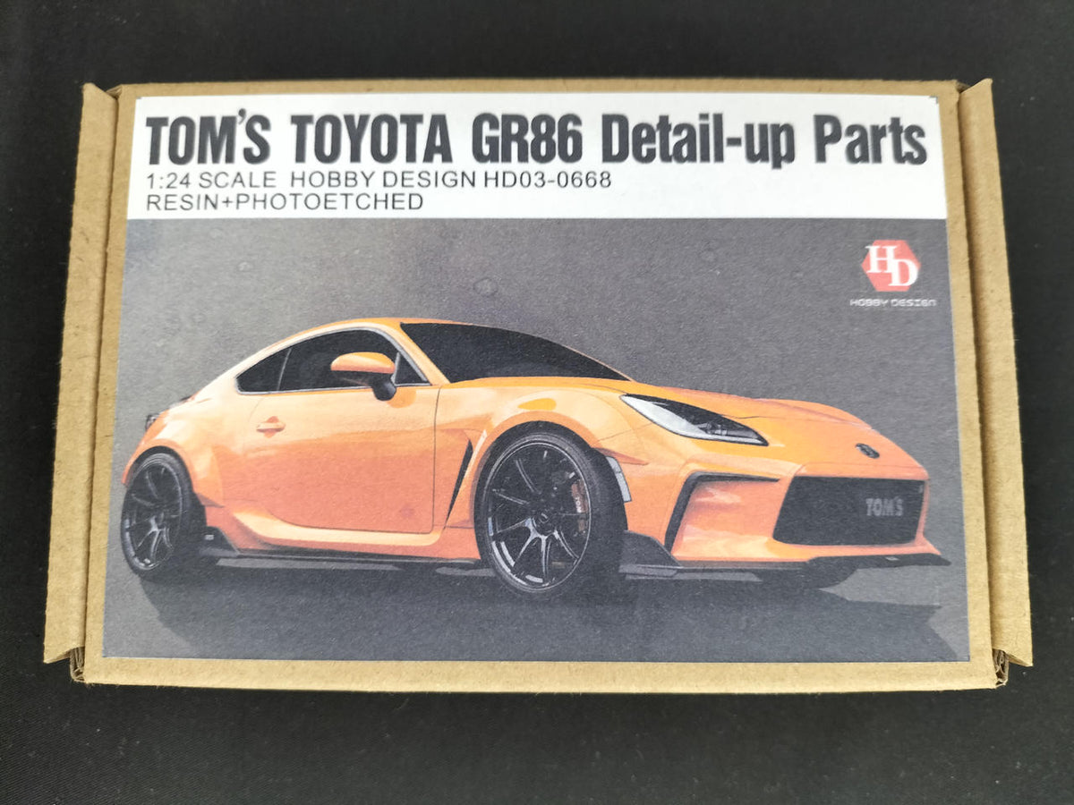 Hobby Design 1/24 TOM'S Toyota GR86 Detail-Up Parts HD03-0668 - Banzai Thrifting | BanzaiHobby