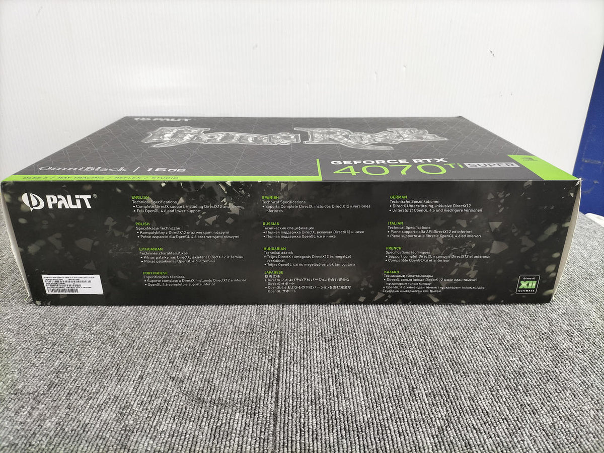 PALIT Graphics Board: Palit GeForce RTX4070 TiSUPER Graphics