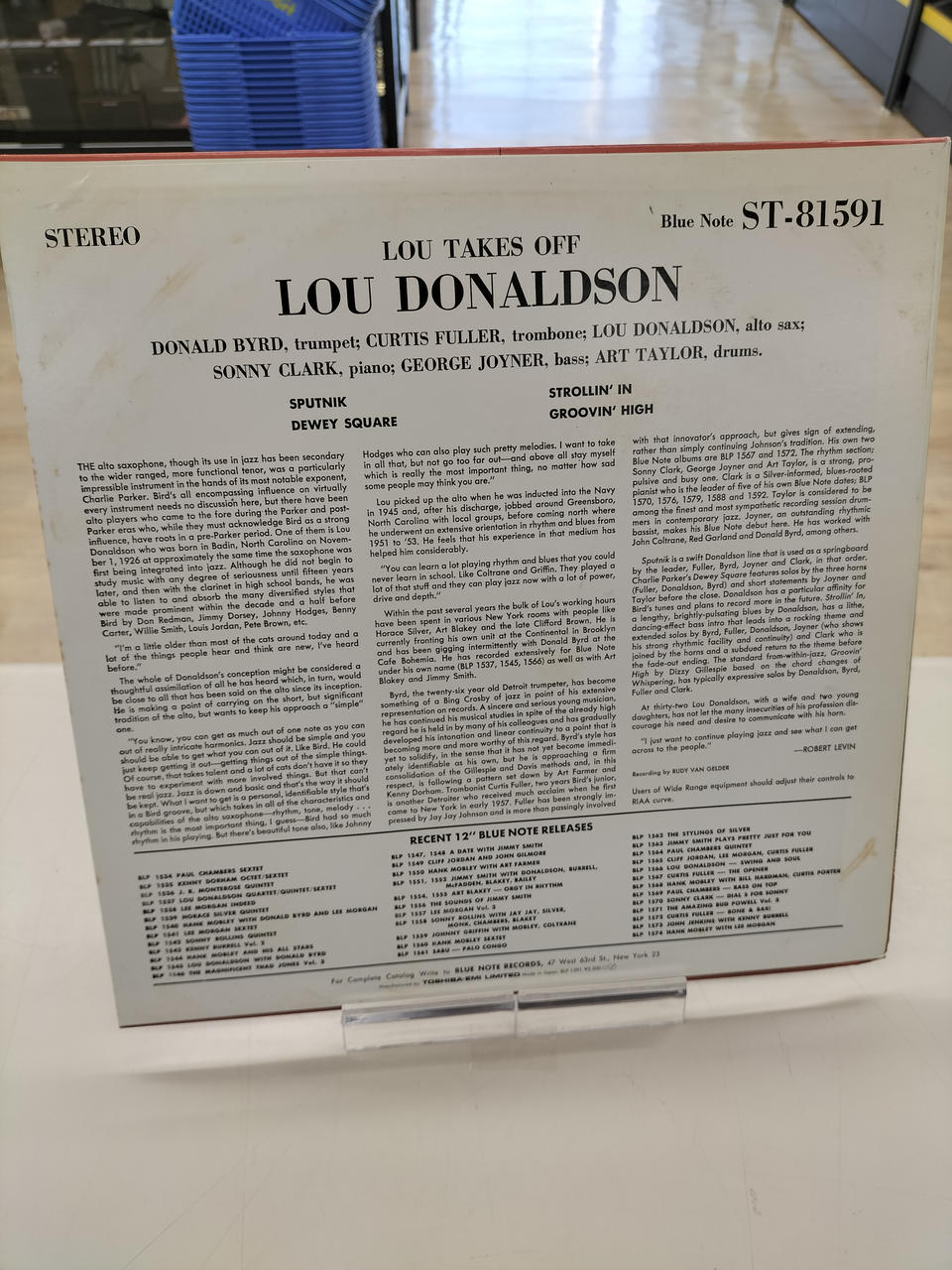 BLUE NOTE LP record BLP1591