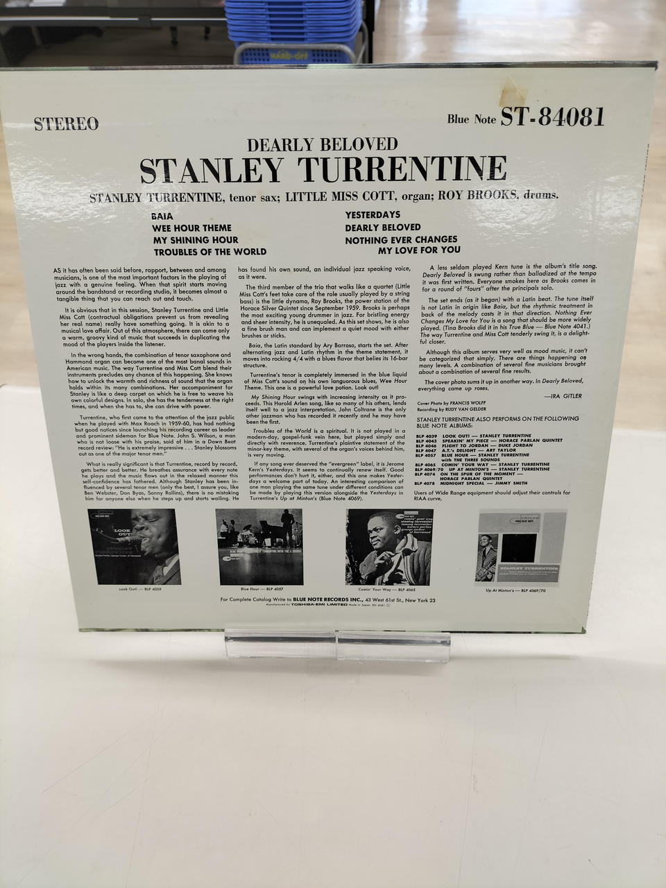 BLUE NOTE LP Record BST-84081
