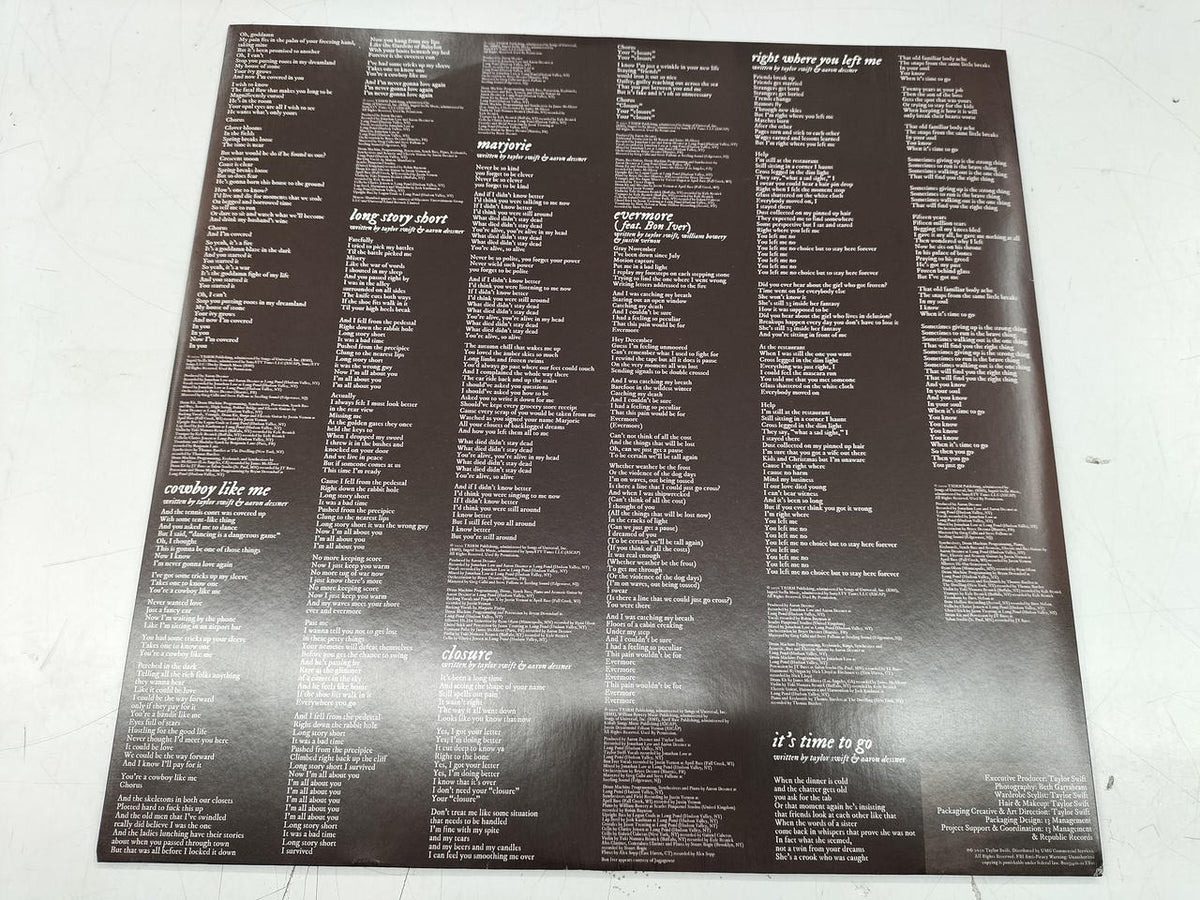 REPUBLIC RECORDS EVERMORE/TAYLOR SWIFT B0033410-01