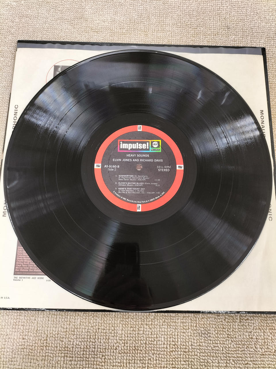 ABC RECORDS LP Record A-9160/HEAVY SOUNDS
