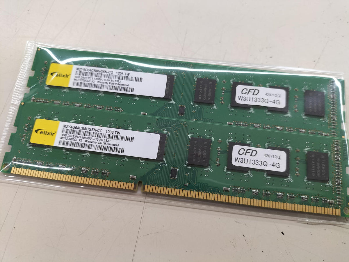 ELIXIR PC Memory PC3-10600U 4GBΓ2