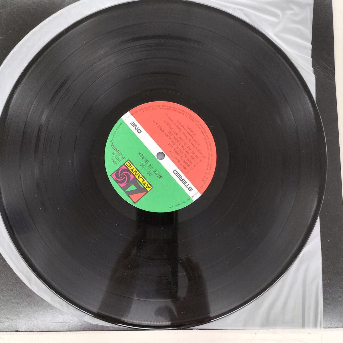 Warner Pioneer Record AC/DC BACK IN BLACK