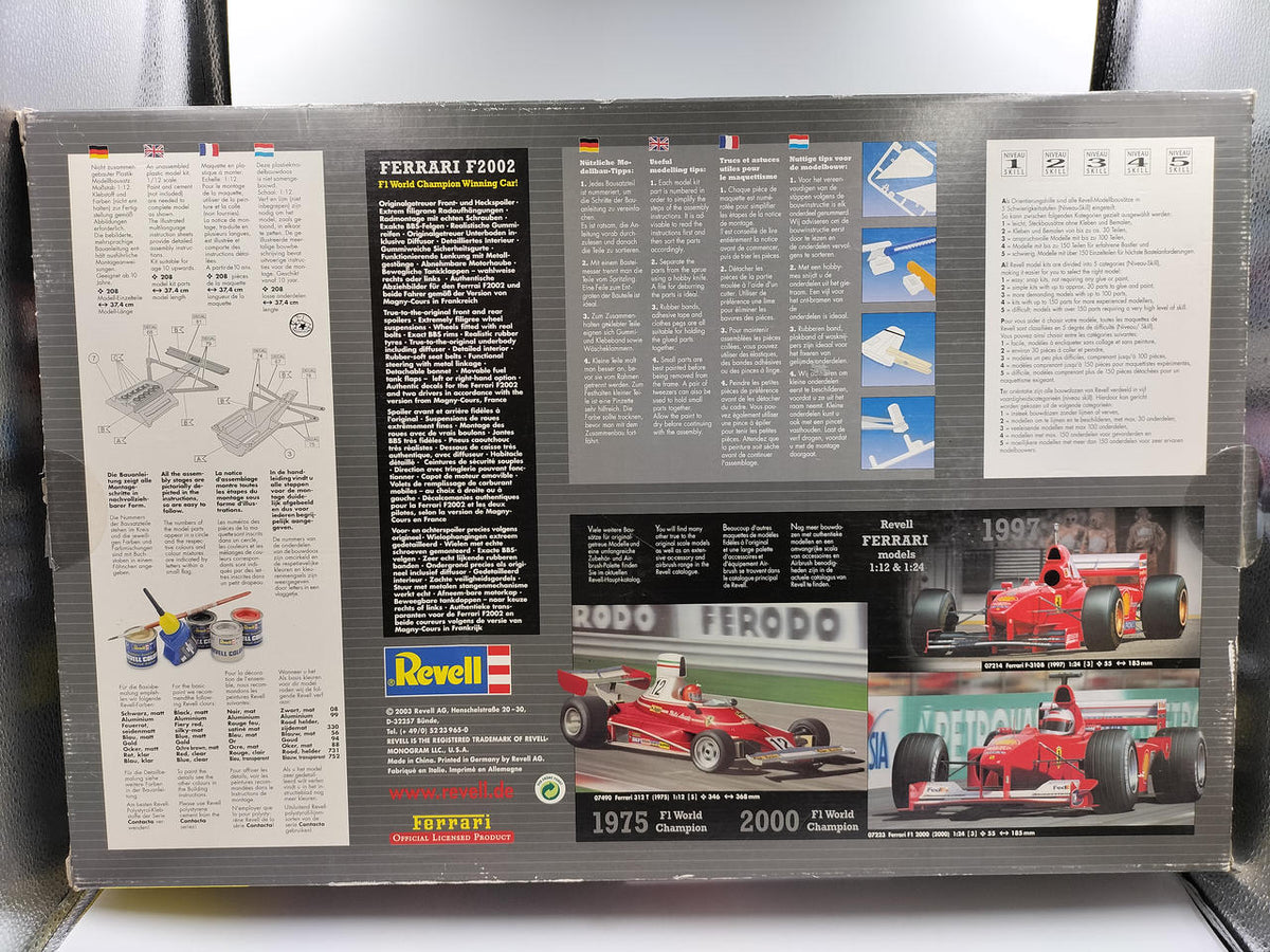 REVELL Scale Plastic Model FERRARI F2002