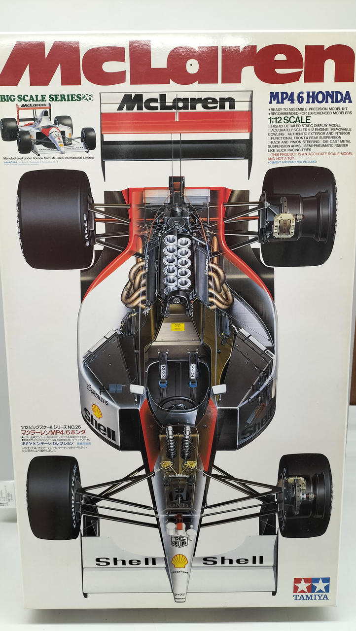 Tamiya 1/12 Plastic Model McLaren MP4/6 Honda