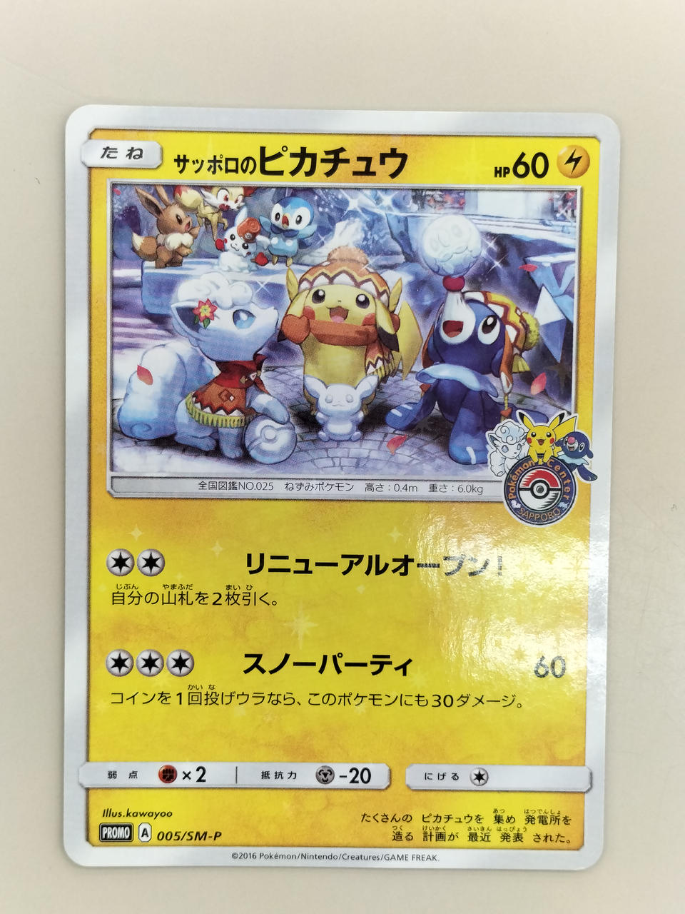 Pokémon Sapporo Pikachu 005/SM/P Others (No Rarity)