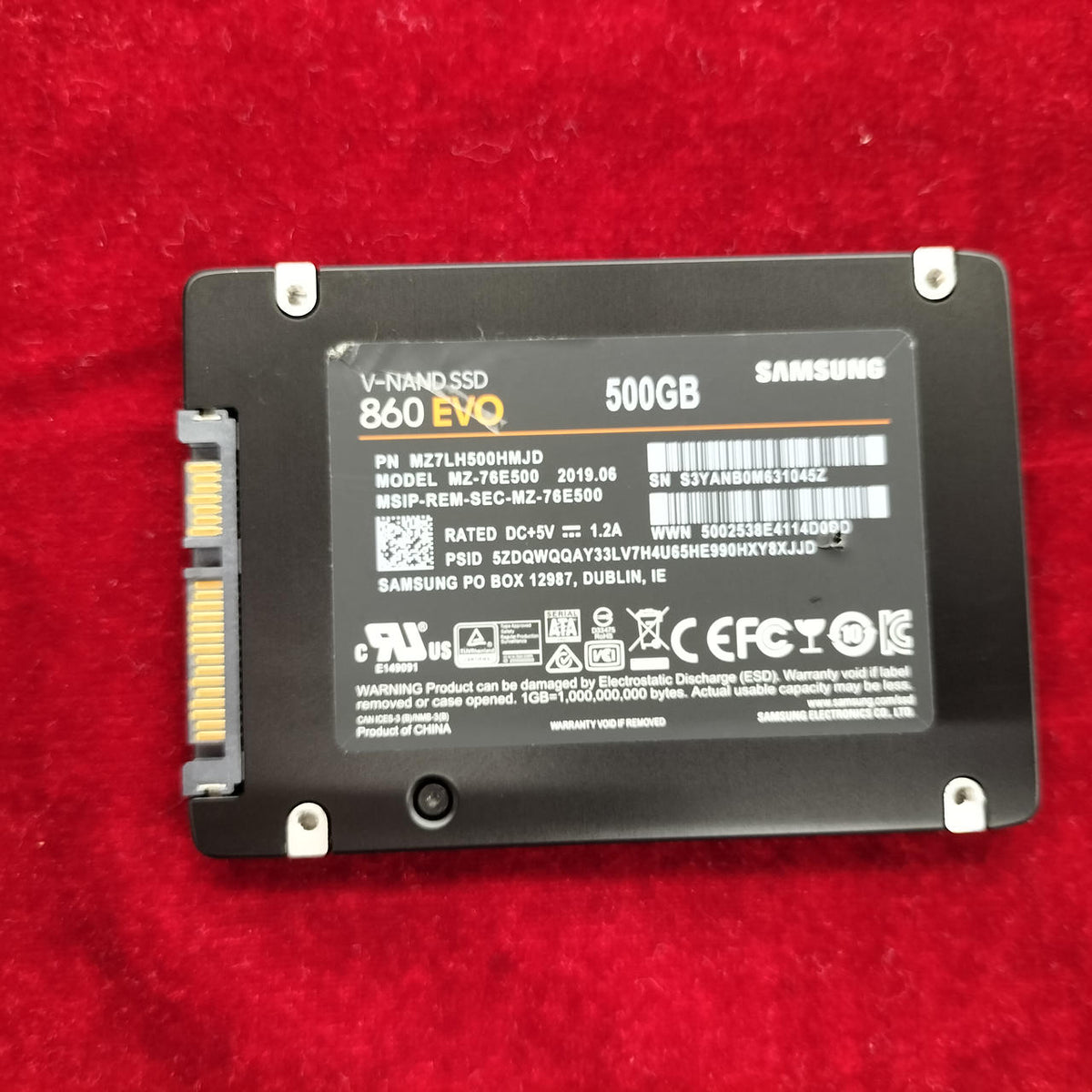 SAMSUNG SSD MZ-76E500