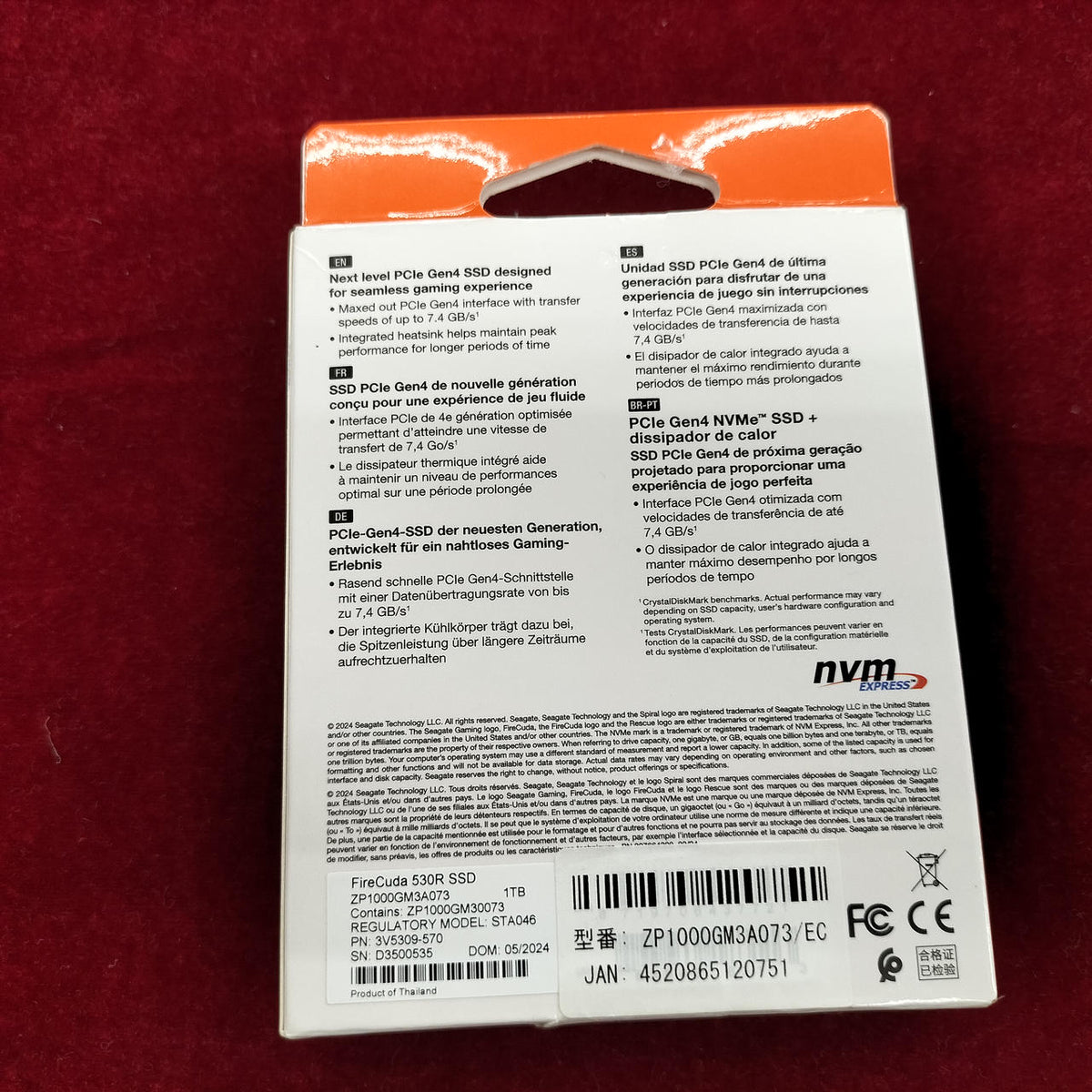 SEAGATE SSD FIRECUDA 530R