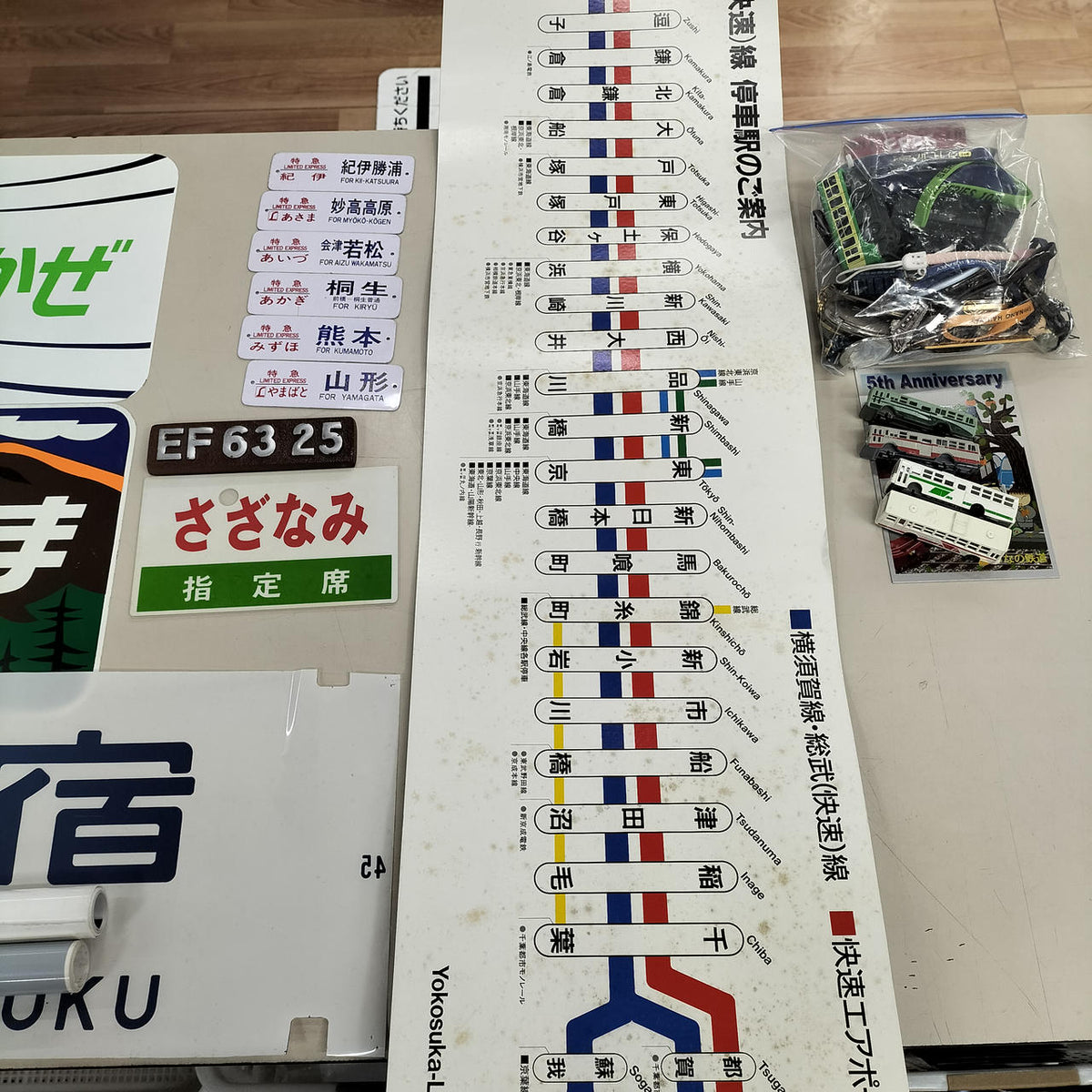 Not selectable Railway goods: Various plates, destination signs, and other railway goods sets