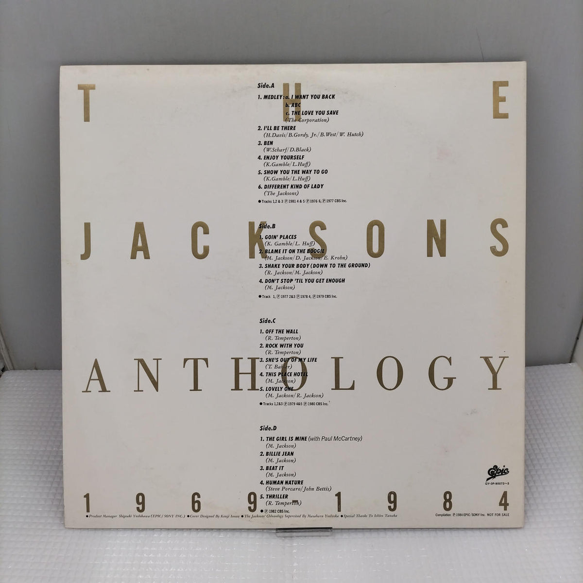 EPIC/SONY THE JACKSONS ANTHOLOGY 1969-19 QY・3P-90072~3 - Banzai Thrifting | BanzaiHobby