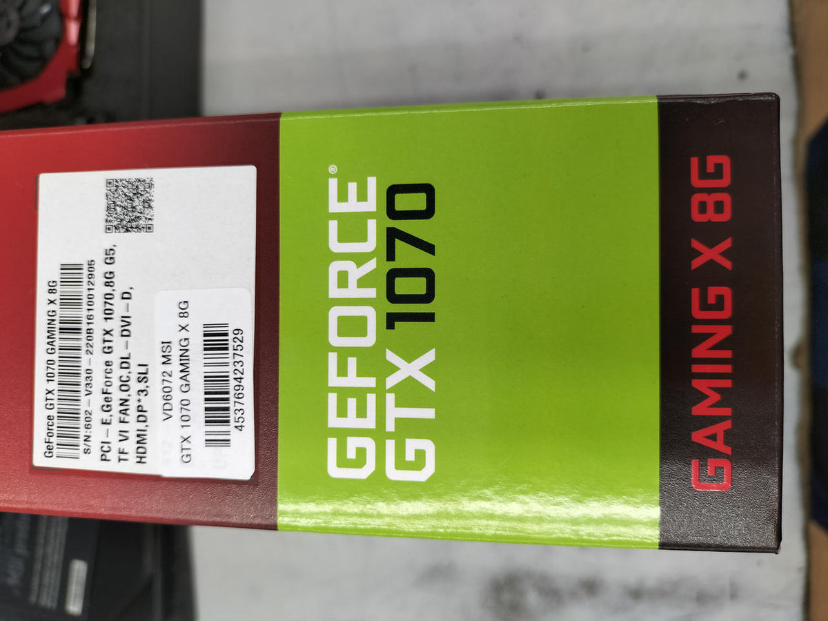MSI Graphics Card: GTX 1070 GAMING X 8G - Banzai Thrifting | BanzaiHobby