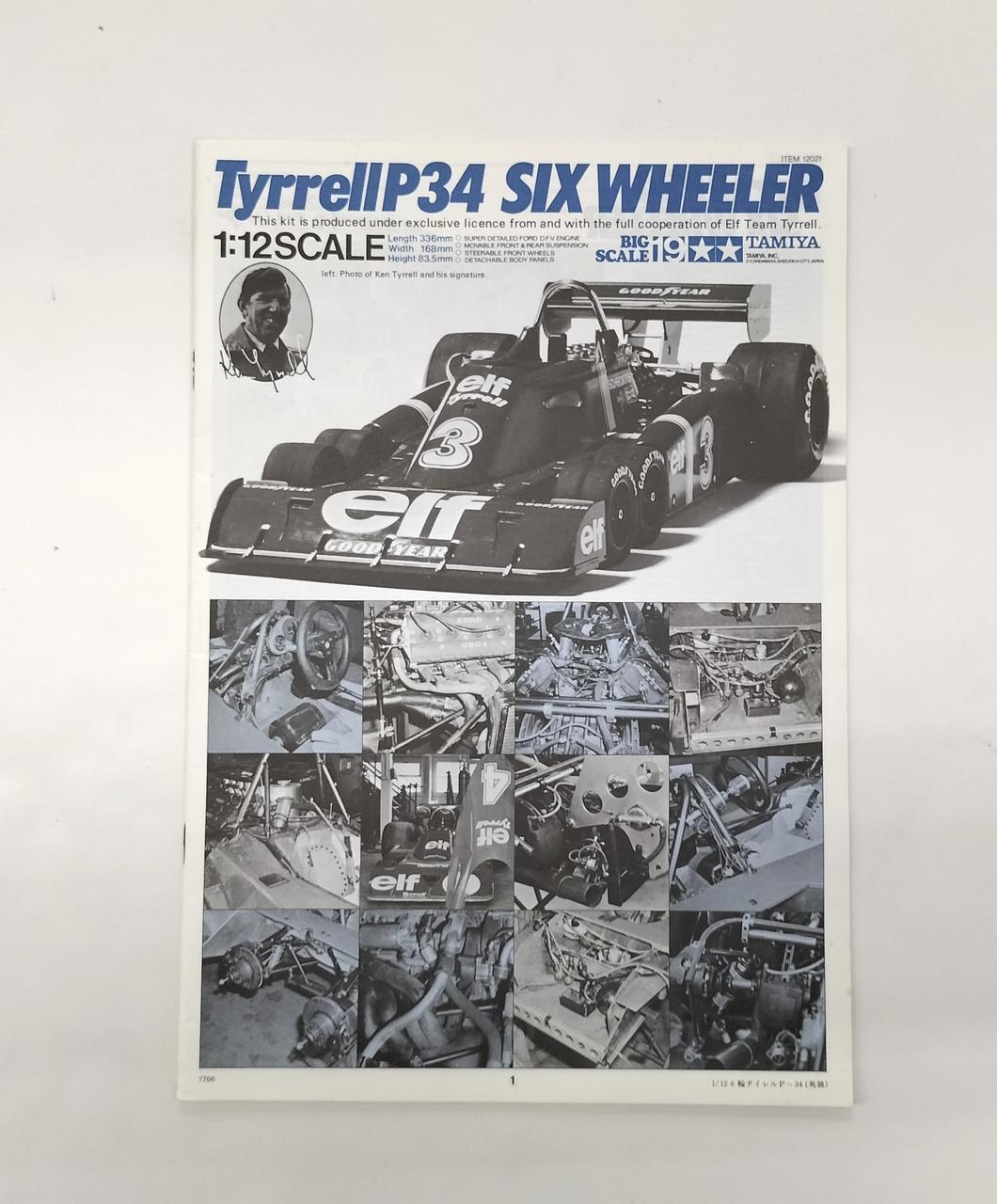 TAMIYA 1/12 Scale Plastic Model Tyrrell P34 Six Wheeler - Banzai Thrifting | BanzaiHobby