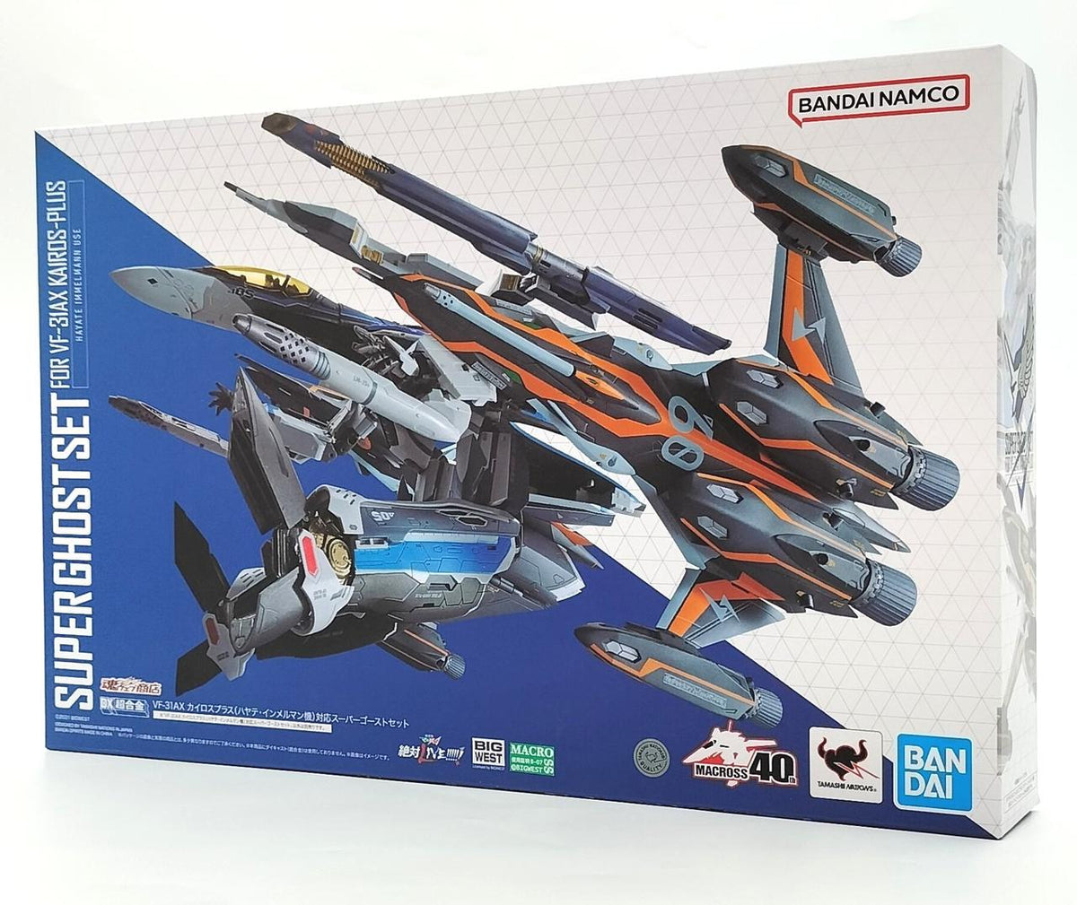 BANDAI Chogokin Macross Δ VF-31AX Kairos Plus (Hayate Immelmann Unit) Compatible