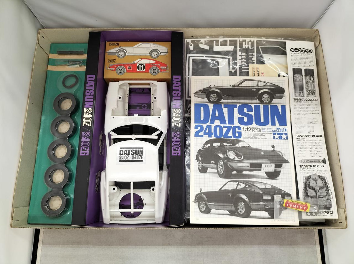 Tamiya 1/12 scale plastic model Datsun 240ZG - Banzai Thrifting | BanzaiHobby