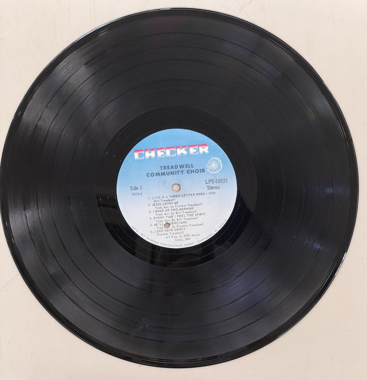 CHECKR RECORDS LP Record TREADWELL COMMUNITY CHOIR