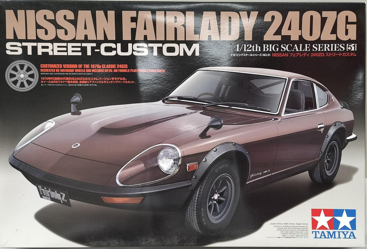 TAMIYA Nissan Fairlady 240ZG Street Custom Big Scale Series NO.51 - Banzai Thrifting | BanzaiHobby