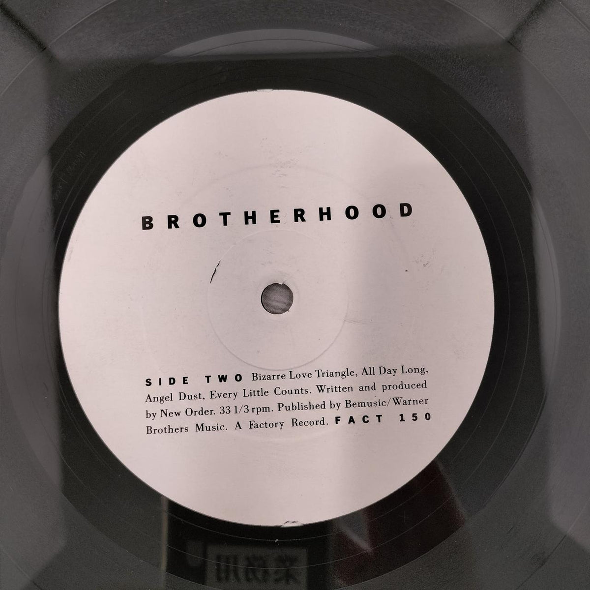 WARNER BROTHERS MUSIC Record BROTHERHOOD/FACT 150