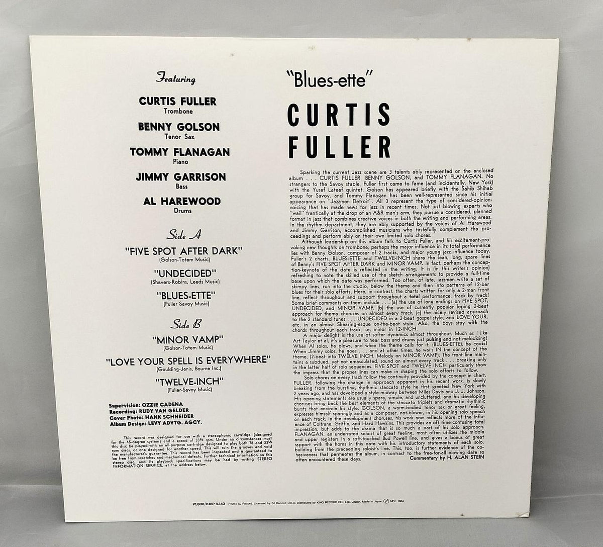 KING RECORD Record Software BLUES ETTE