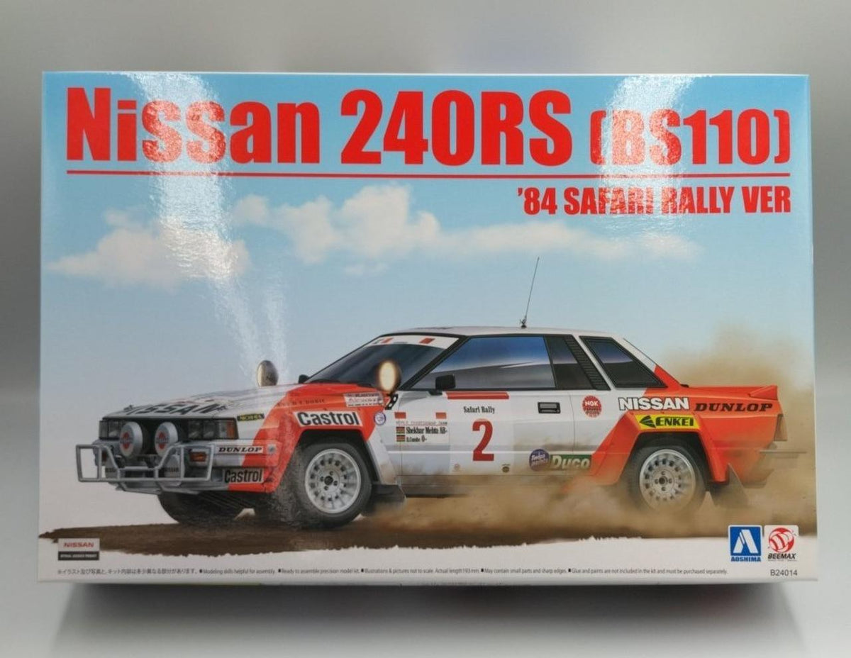 AOSHIMA Nissan 240RS BS110 '84 Safari Rally Spec - Banzai Thrifting | BanzaiHobby
