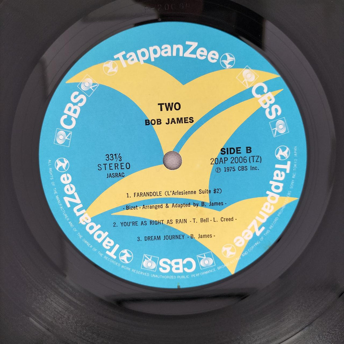 CBS Sony LP Bob James / TWO
