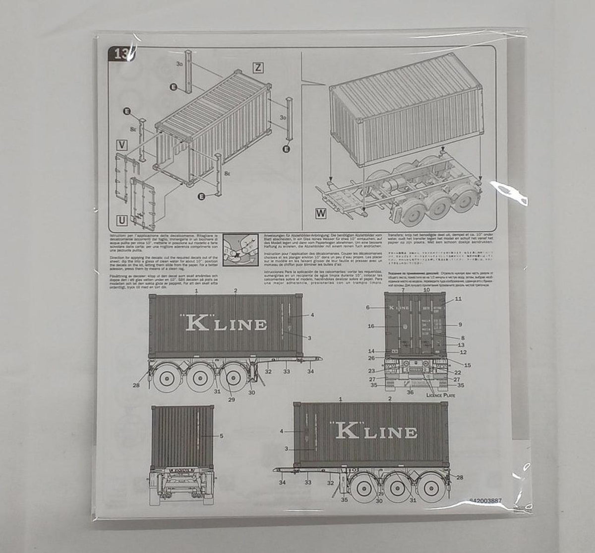 ITALERI Tecnokar 20-foot container trailer - Banzai Thrifting | BanzaiHobby