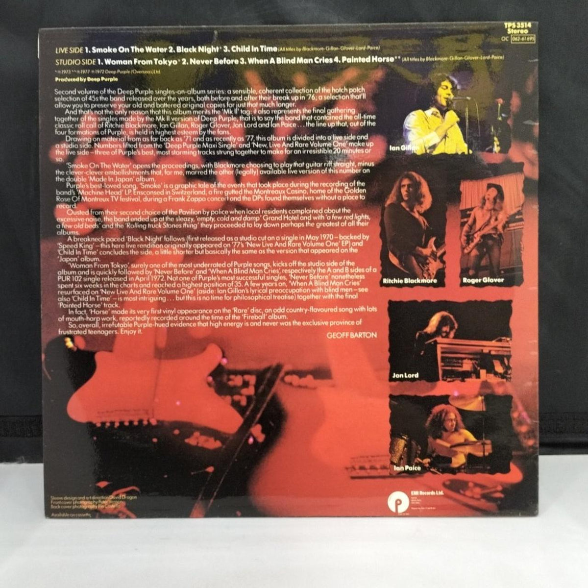 EMI LP Record THE MARK 2 PURPLE SINGLE