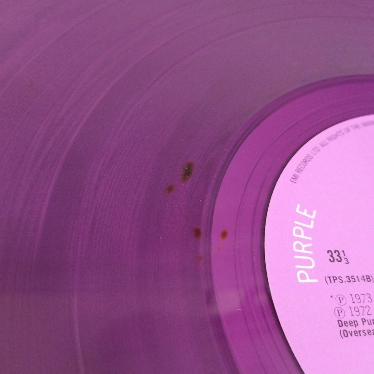 EMI LP Record THE MARK 2 PURPLE SINGLE