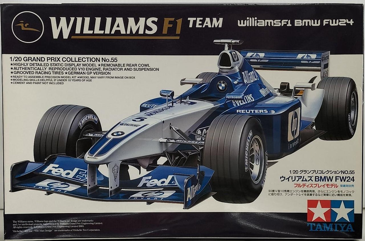 Tamiya 1/20 Williams BMW FW24 "Grand Prix Collection NO.55" - Banzai Thrifting | BanzaiHobby