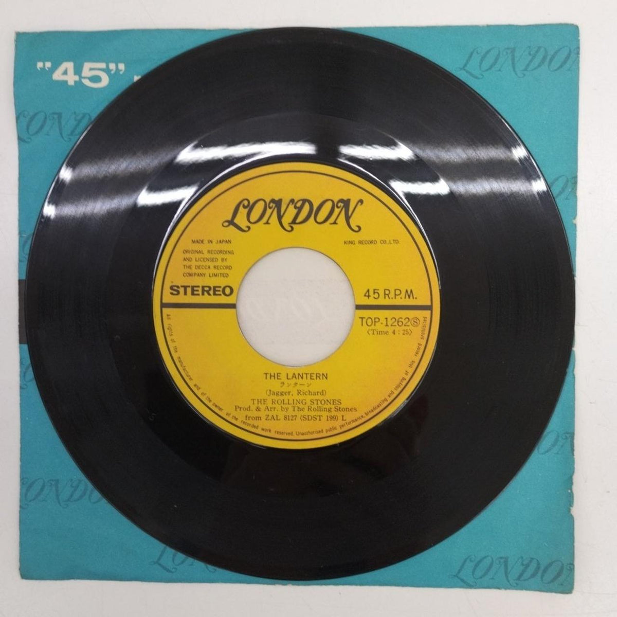 KING RECORD EP Record / TOP-1262 The Rolling Stones/Lantern