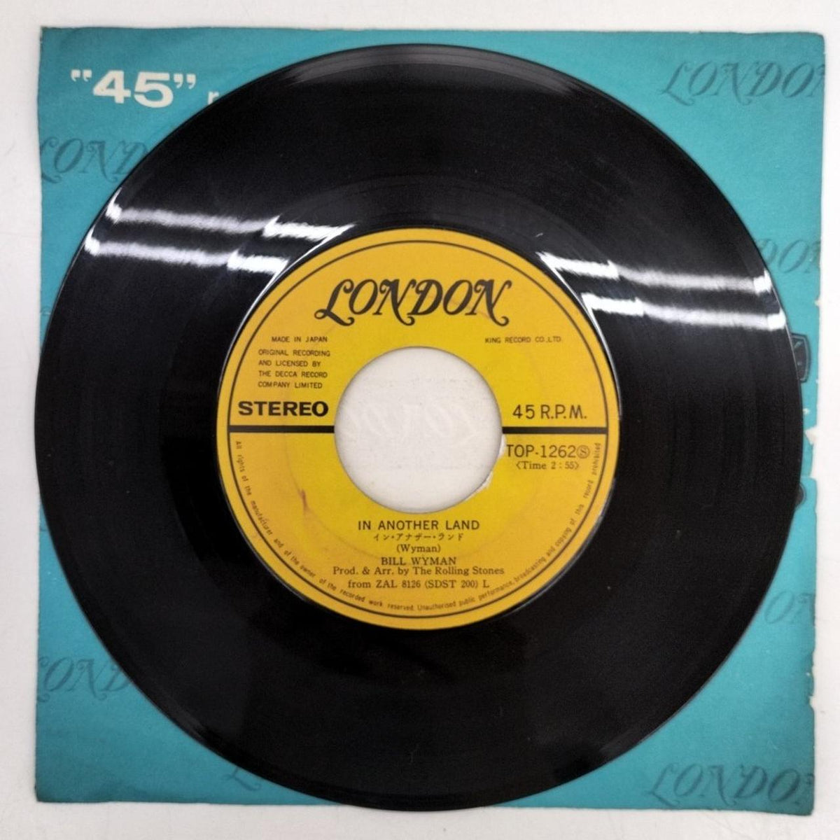 KING RECORD EP Record / TOP-1262 The Rolling Stones/Lantern