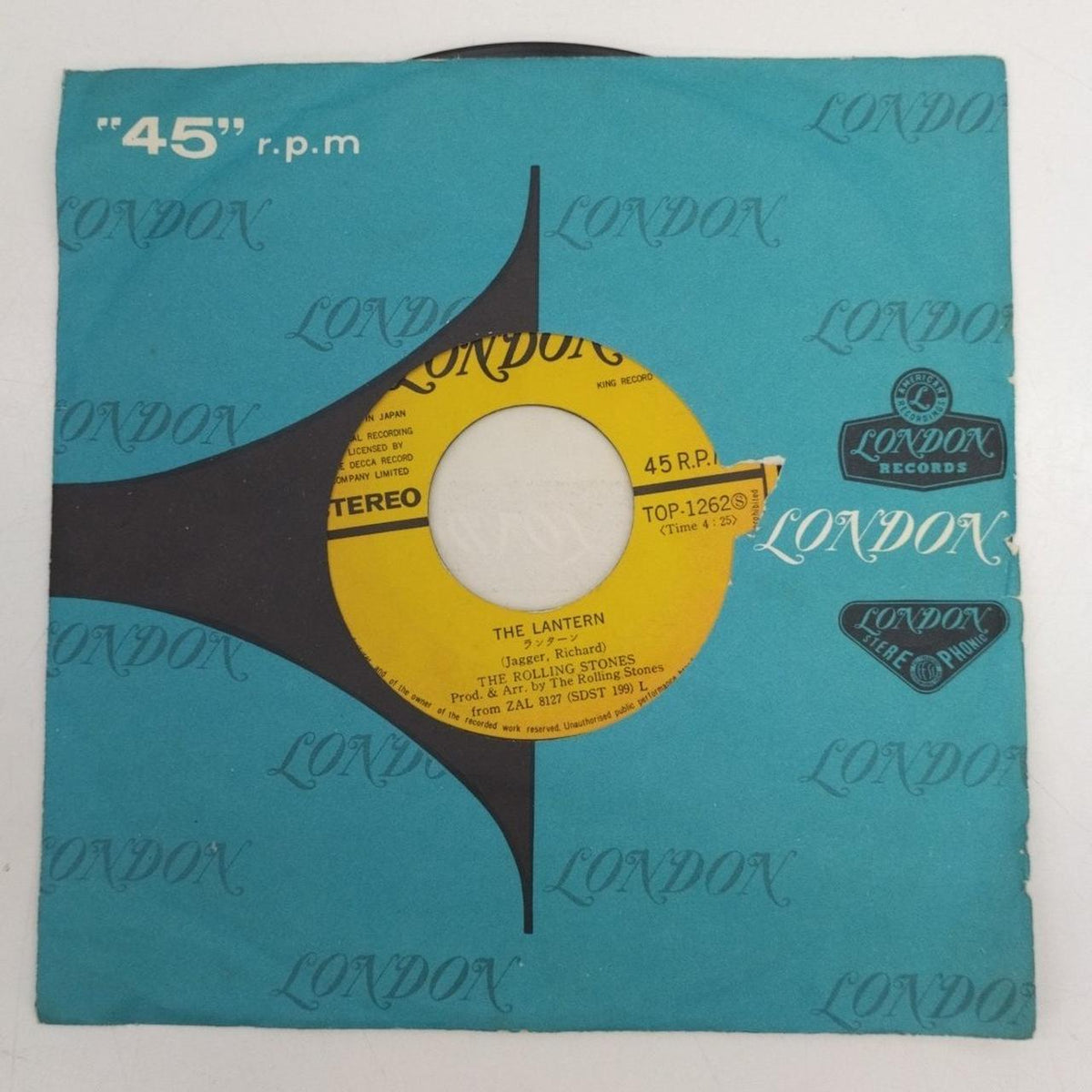 KING RECORD EP Record / TOP-1262 The Rolling Stones/Lantern