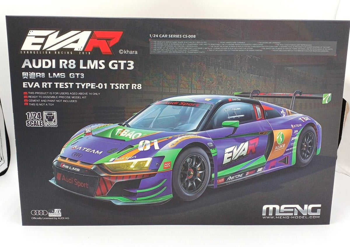 MENG MODEL 1/24 CAR SERIES MCS-08 AUDI R8 LMS GT3 EVA R - Banzai Thrifting | BanzaiHobby