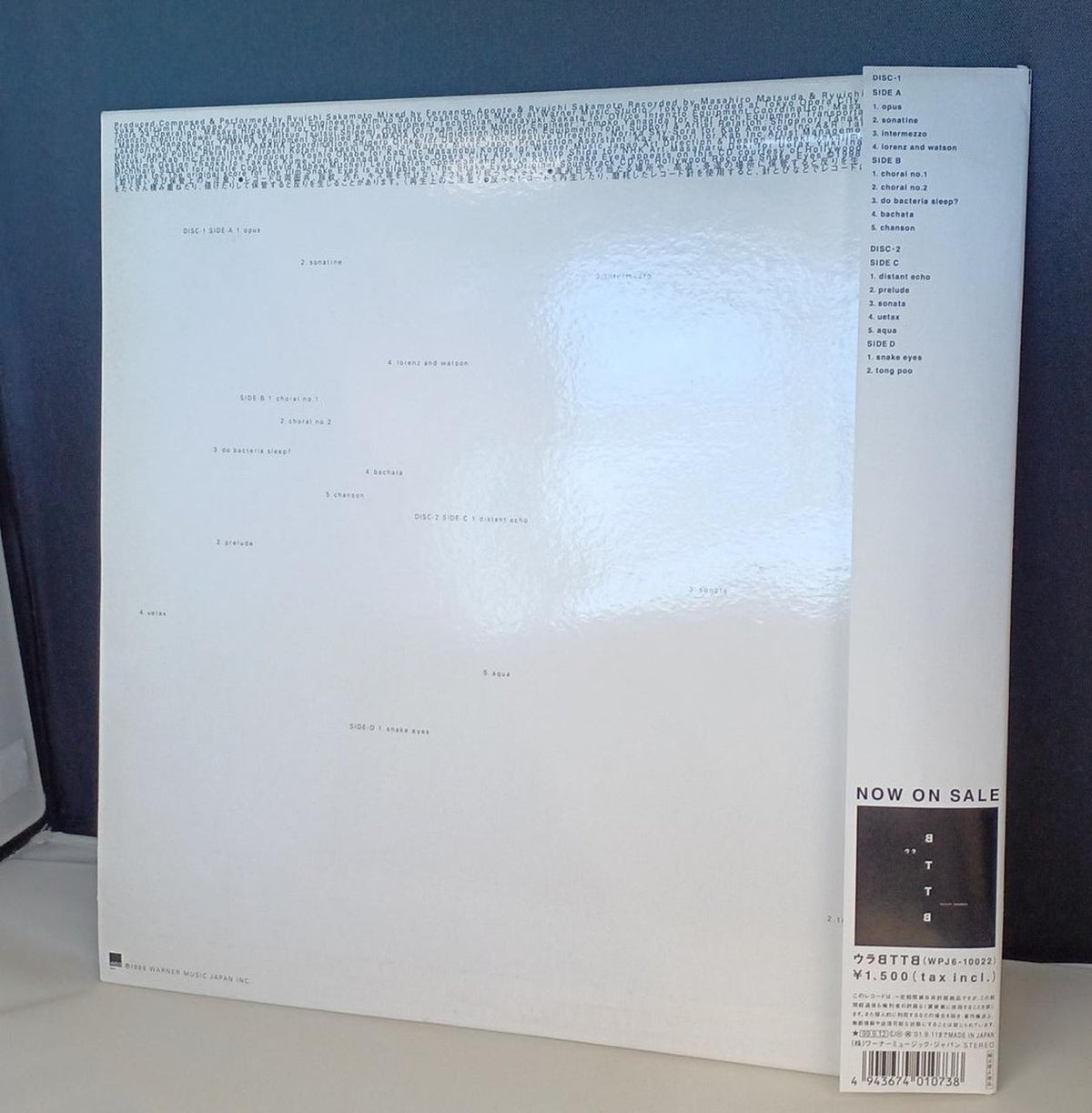 Warner Music Japan LP Ryuichi Sakamoto/BTTB WPJ6-10010-1