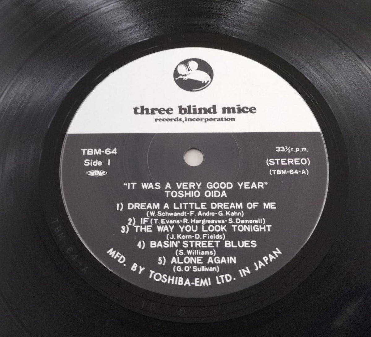 THREE BLIND MICE LP Toshio Guchida IT WAS VERY GOOD YEAR TBM-64