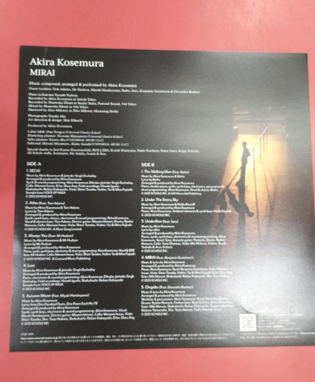 Universal Music LP Record Akira Kosemura/MIRAI (First Press Limited Edition)