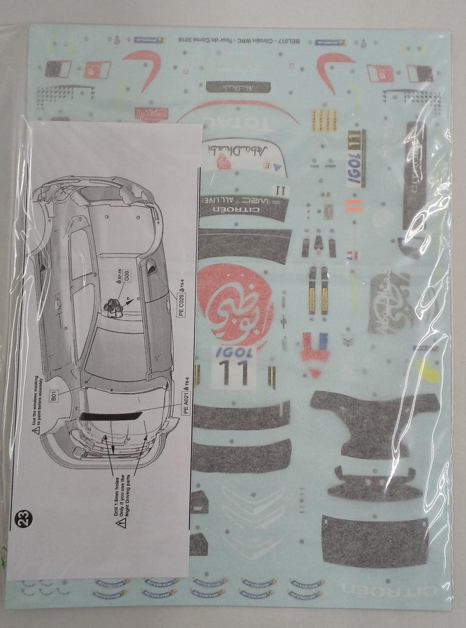 Belkit 1/24 Citroën C3 WRC 2018 Tour de Co "Plastic Model" - Banzai Thrifting | BanzaiHobby