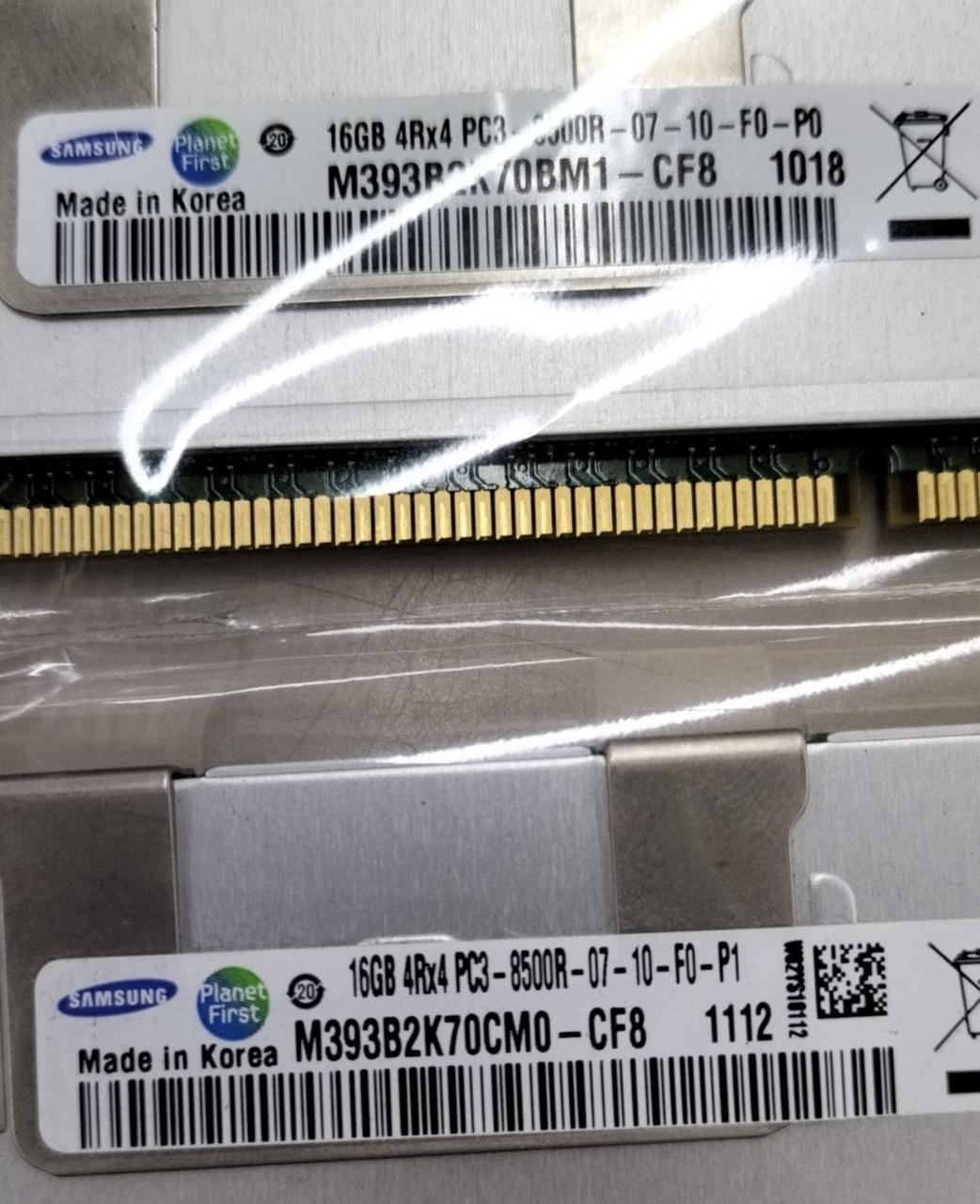 SAMSUNG DDR3/16GBX2 16GB 4RX4 PC3-8500R 07-10-F0-P