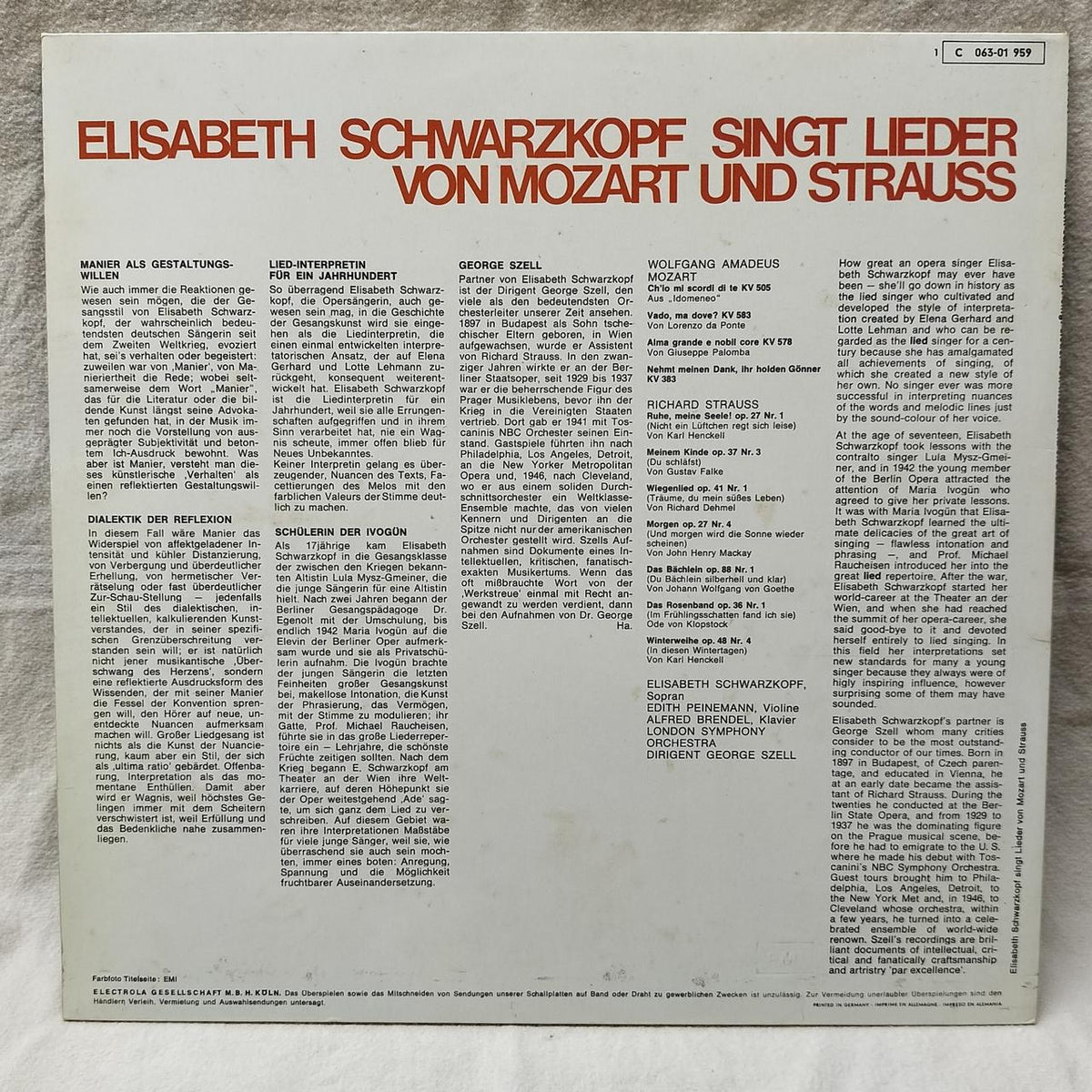 EMI LP Software C063-01959
