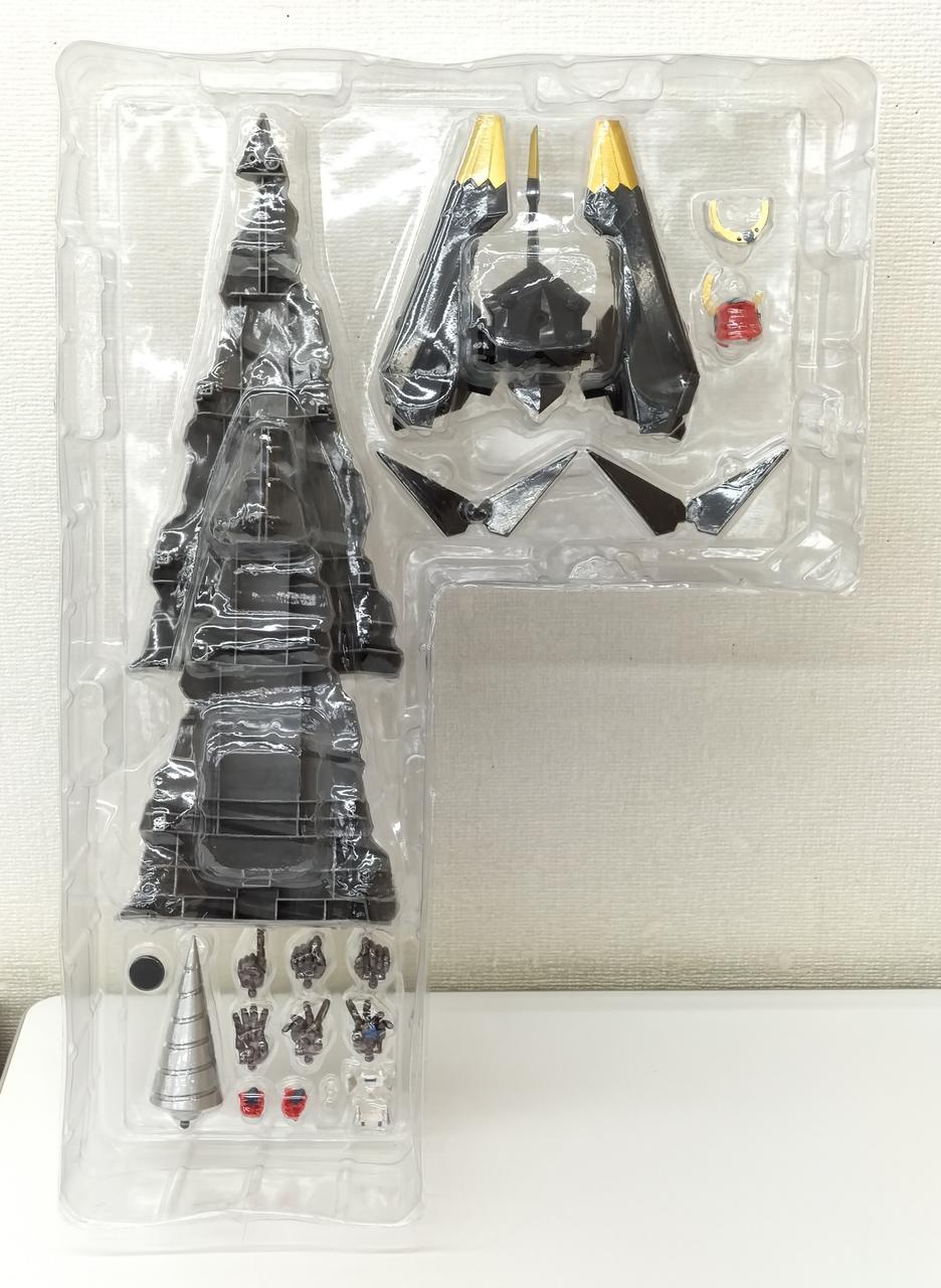 BANDAI Chogokin Soul GX-07 Complete Transformation Combination Gurren Lagann & High-Rotation Giga Drill Set