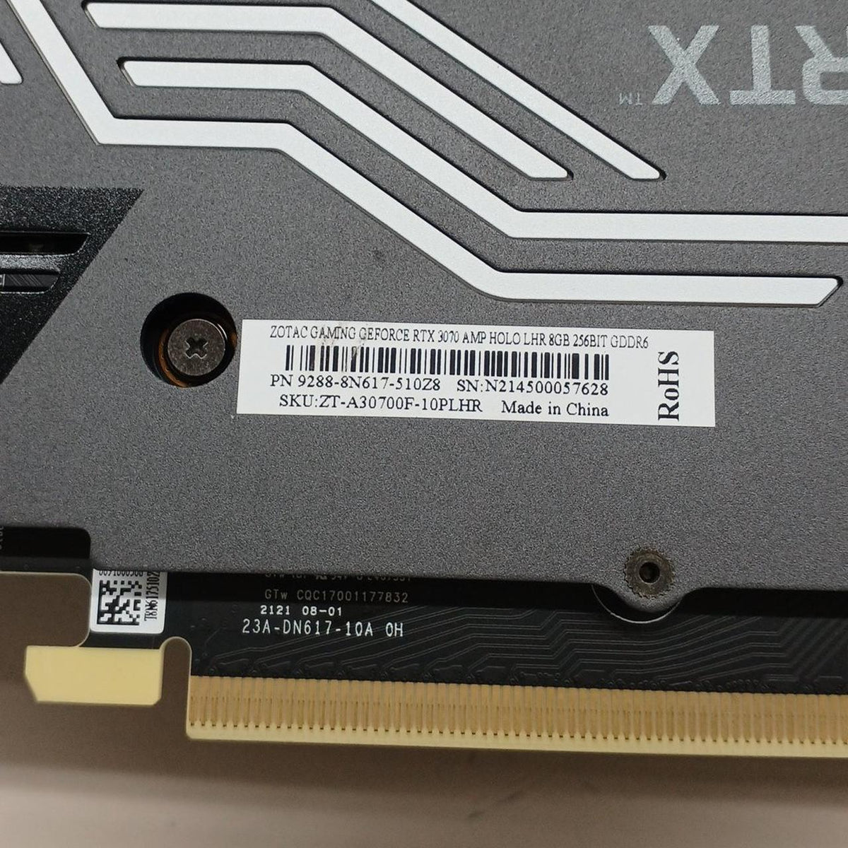 ZOTAC Graphics Card: RTX 3070 AMP HOLD LHR 8GB
